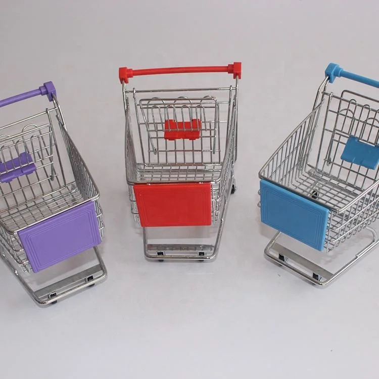 Customized Color Miniature Mini Trolleys Lovely Mini Shopping Trolley