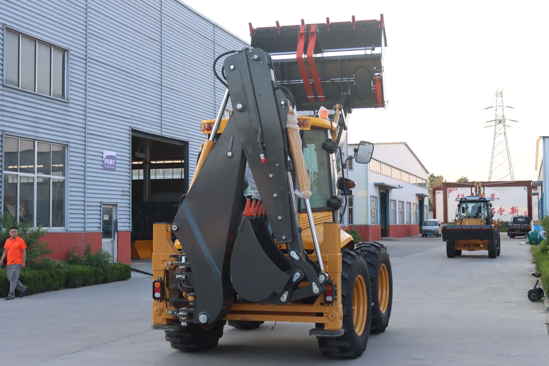 Type de roue Mini-chargeuse-pelleteuse de tracteur de marque Yaweh AuneBackhoes Chargeur bon marché du fabricant chinois