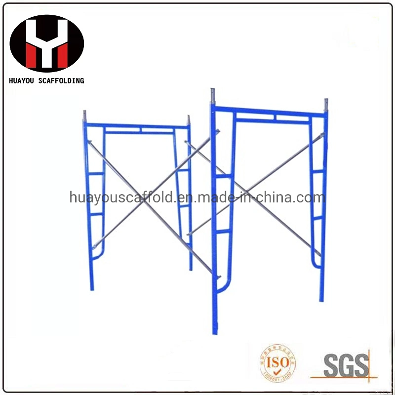 Q235 рама из оцинкованной стали с покрытием из кофеина а Рама H Каркасные леса для здания