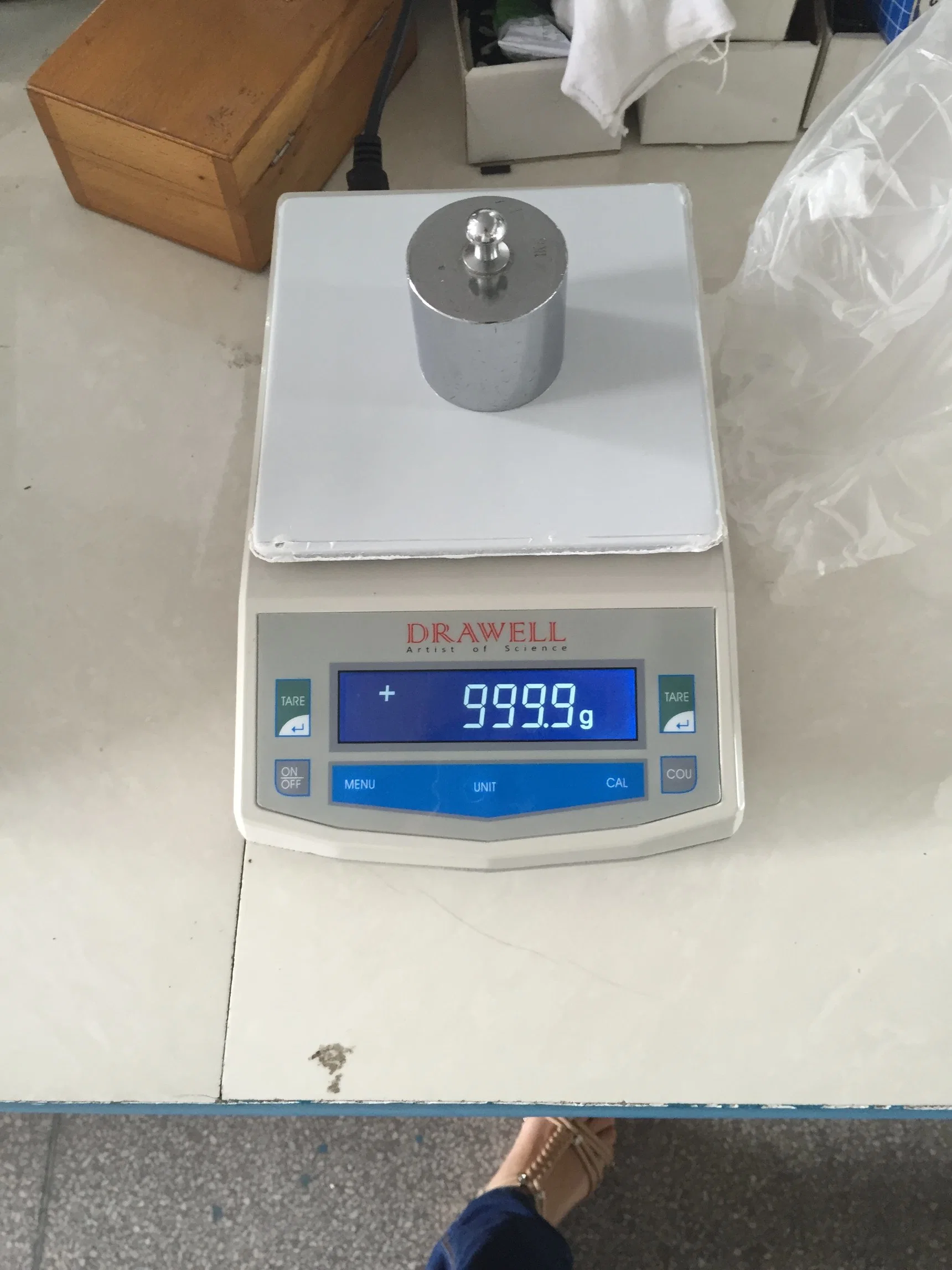 0,01 g Balanza de laboratorio Lab con un peso de balanza analítica Digital