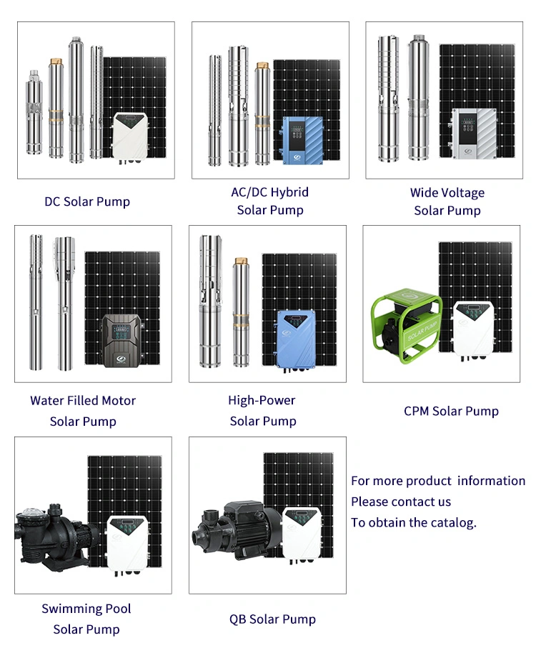 Venta caliente de 1 HP Producto de la superficie solar Energía Solar La bomba de agua