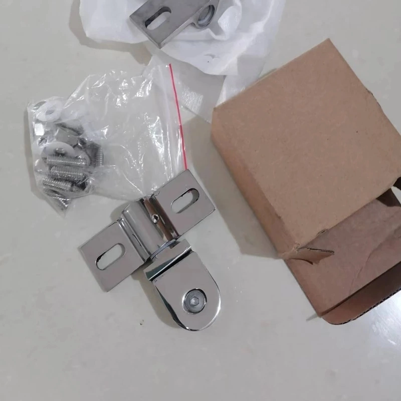 Bathroom Glass Door Clip/Clamp/Hinge Rotating Door Shaft Zinc Alloy and Stainless Steel