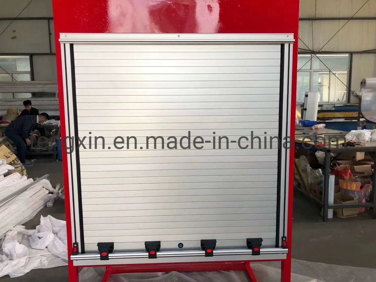 Outdoor Installed Aluminium Window Roller Shutters (Fire Truck)