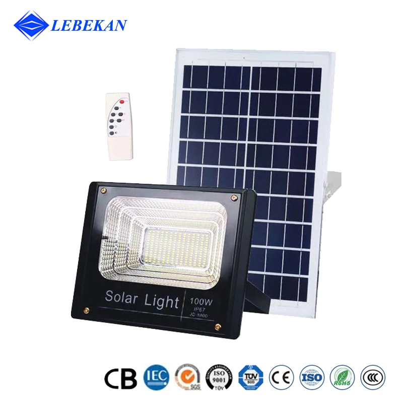 200W 100W ABS Outdoor Solar Street Garden Reflectores Exterior Security Flood Lights