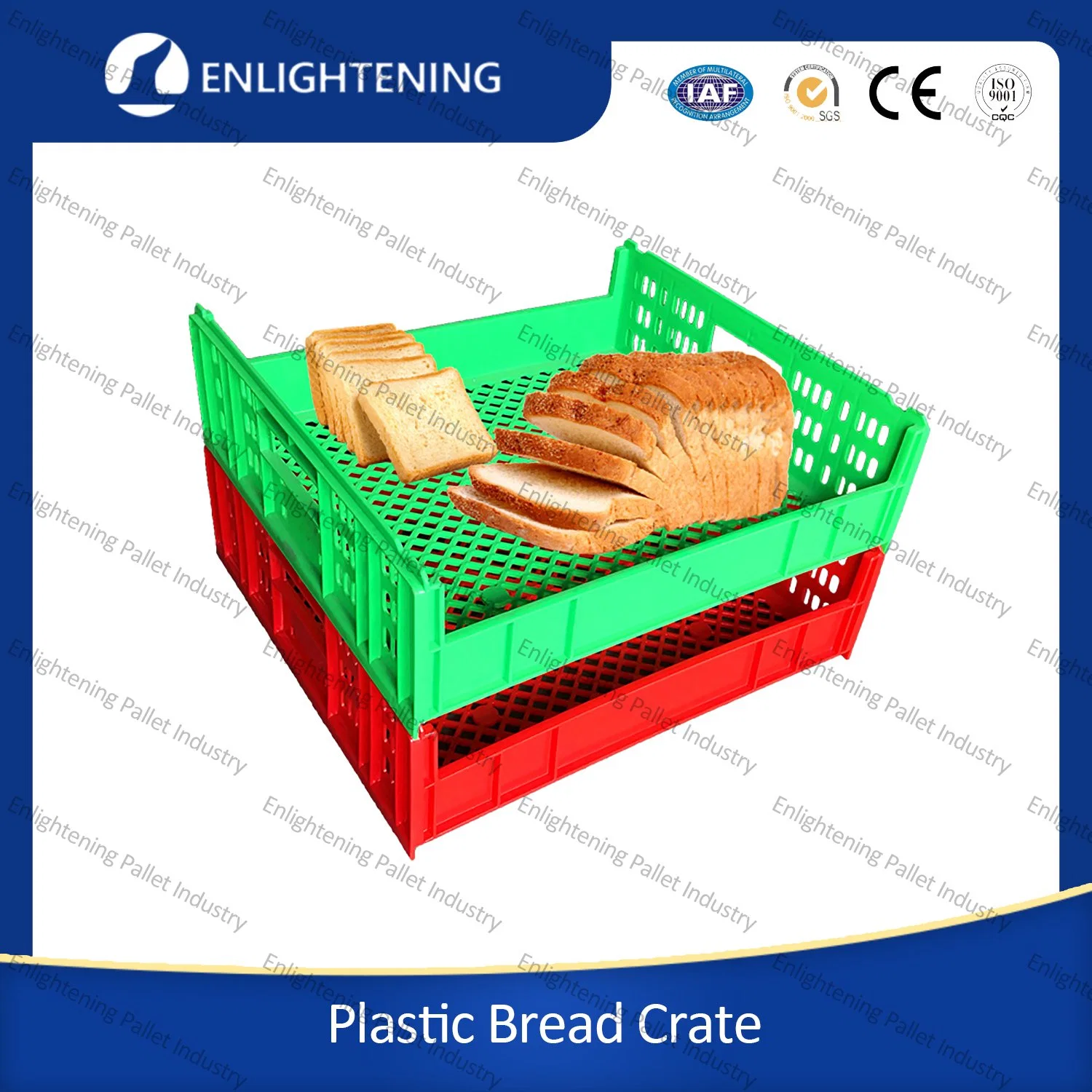 Industrial Agricultural Plastic Large Plastic Containers /Plastic Bread Crate/Plastic Crates for Bread/Plastic Bread Crate Mold/Bread Bin for Cooler Storage