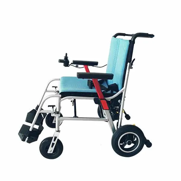 Foldable Super Light Electric Power Assist Wheelchair Handicapped Power Wheelchair Lightweight