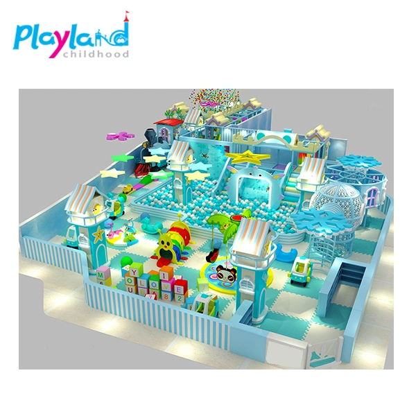 Venta de hot ice World jugar Club el equipo de suave para los niños patio interior con material plástico