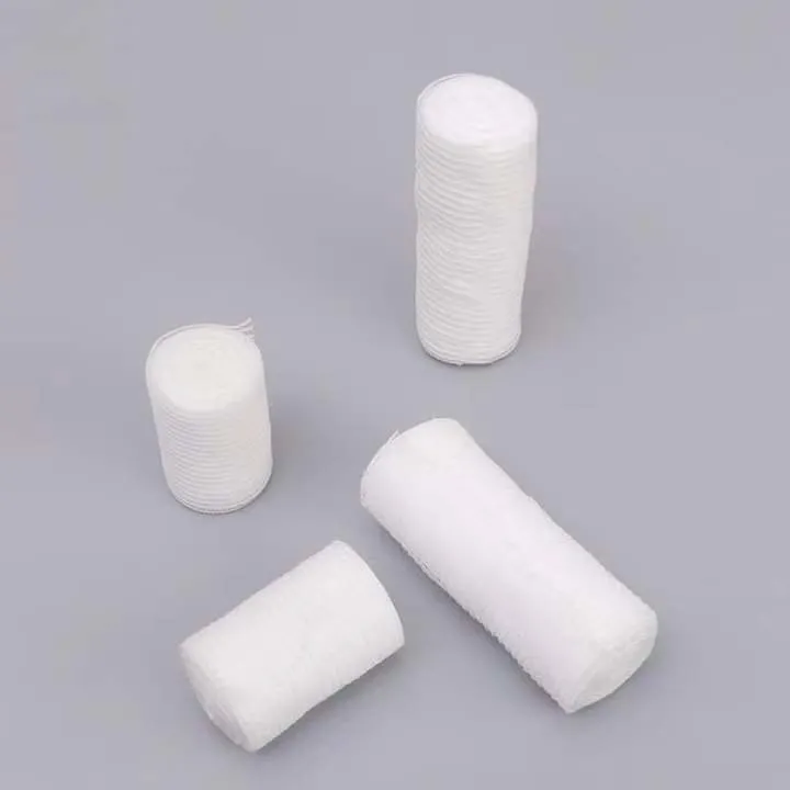 Soins médicaux de plaies bande de premiers soins bande de gaze d'urgence conforme Bandages en PBT à tissage simple