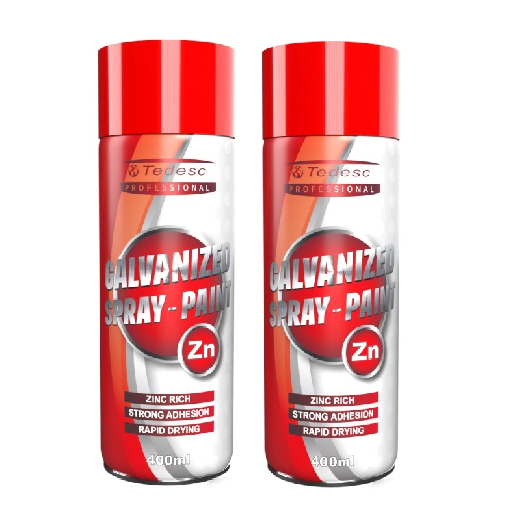 El Zinc rica pintura de aerosol de plata brillante el recubrimiento de zinc spray anti óxido o corrosión de recubrimiento Spray