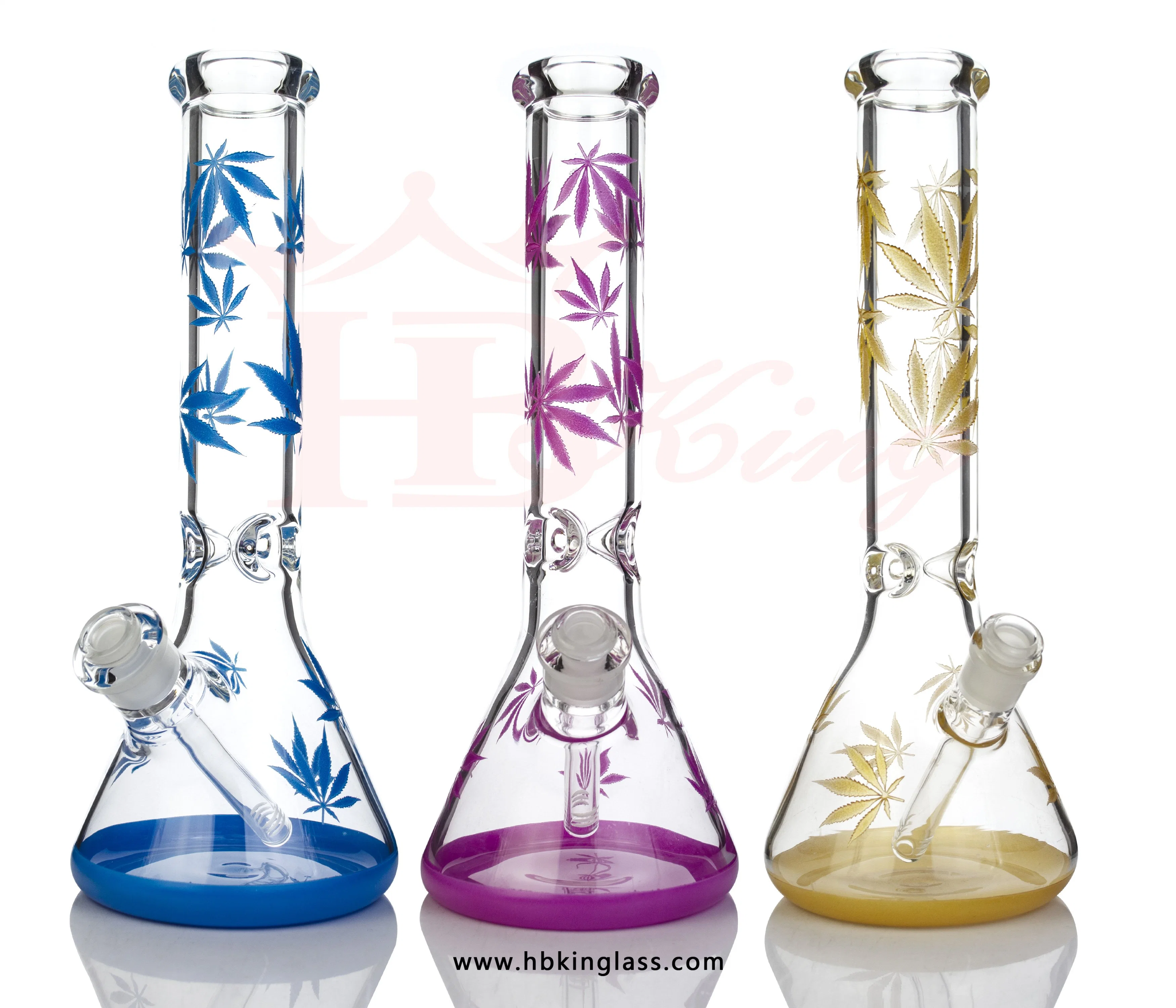 Beaker Glass Hookah with Remote Control Adjustable Light Glass Smoking Pipe