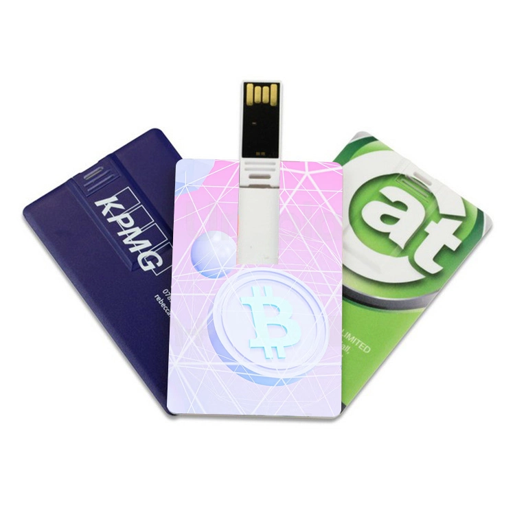 OEM Gifts 8GB 16GB 32GB 64GB 128GB Business Credit Card USB Flash Drive with Color Printing