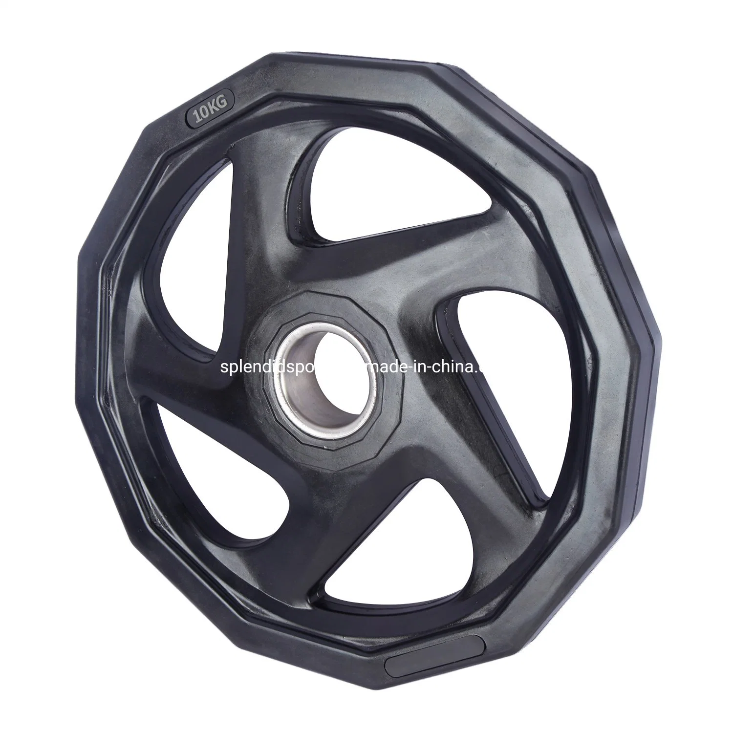 New Design Gym Rubber Coated Barbell Gym Equipment Rubber Weight Plate