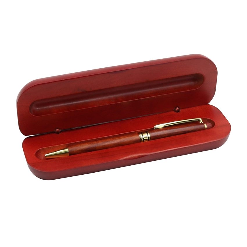 مجموعة هدايا لقلم بقلم بقلم خشبي فاخر مصنوع باليد مع قلم Business الحالة