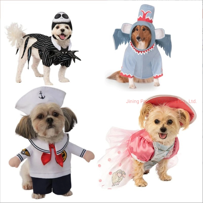 Hot Sale Pet Clothes Cat Dogs Cosplay Clothes Funny Halloween Suit Costumes Pet Cloak Set Christmas Clothes