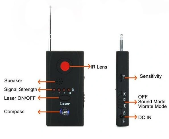 Multi Wireless Camera Lens Signal Detector Radio Wave Full Range WiFi (CC308)