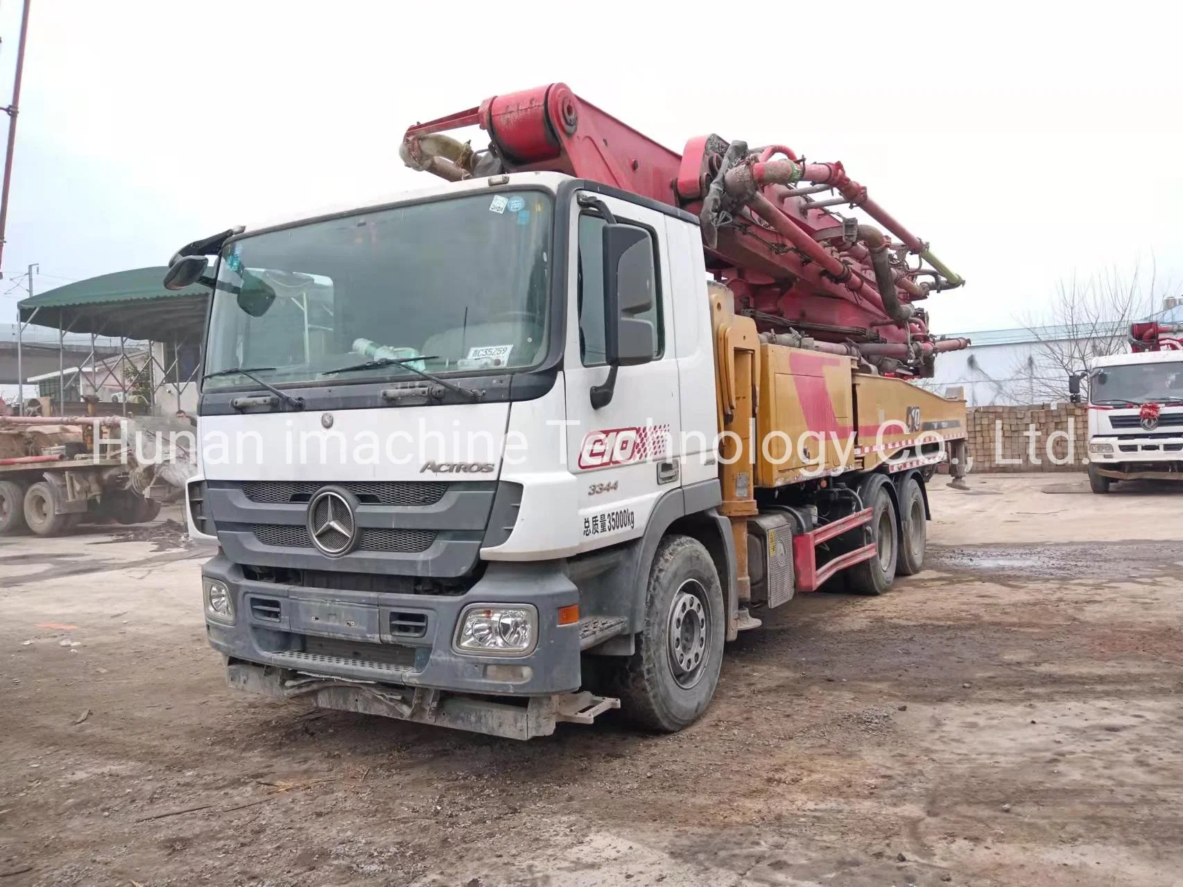 Construction Machinery Concrete Machinery Used Concrete Pump Truck C10 Sy52mfor Sale
