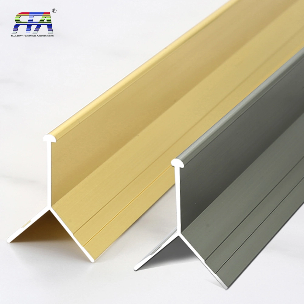 Factory Price Aluminum Trim Tile Edge Hoboly Brand 4.9mm Aluminum Tile Trim Corners for Tile Edge Protection