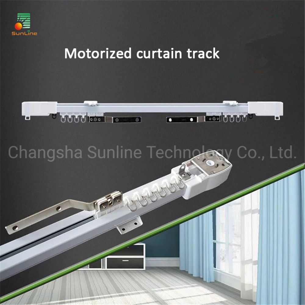 Motorized Electric Automatic Smart Control Extruded Curtain Rail Aluminum Curtain Profile Curtain Track System