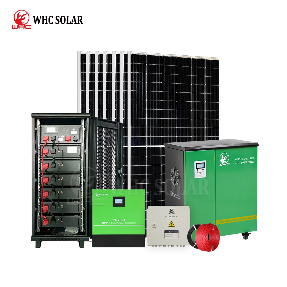 WHC off-Grid10kw 20kw 30kw 50kw 60kW 80kw 100kw Erneuerbare Solarenergie Modul Photovoltaik-Energie-Power Panel-Systeme für die Nutzung von Hausstrom Zu einem guten Preis