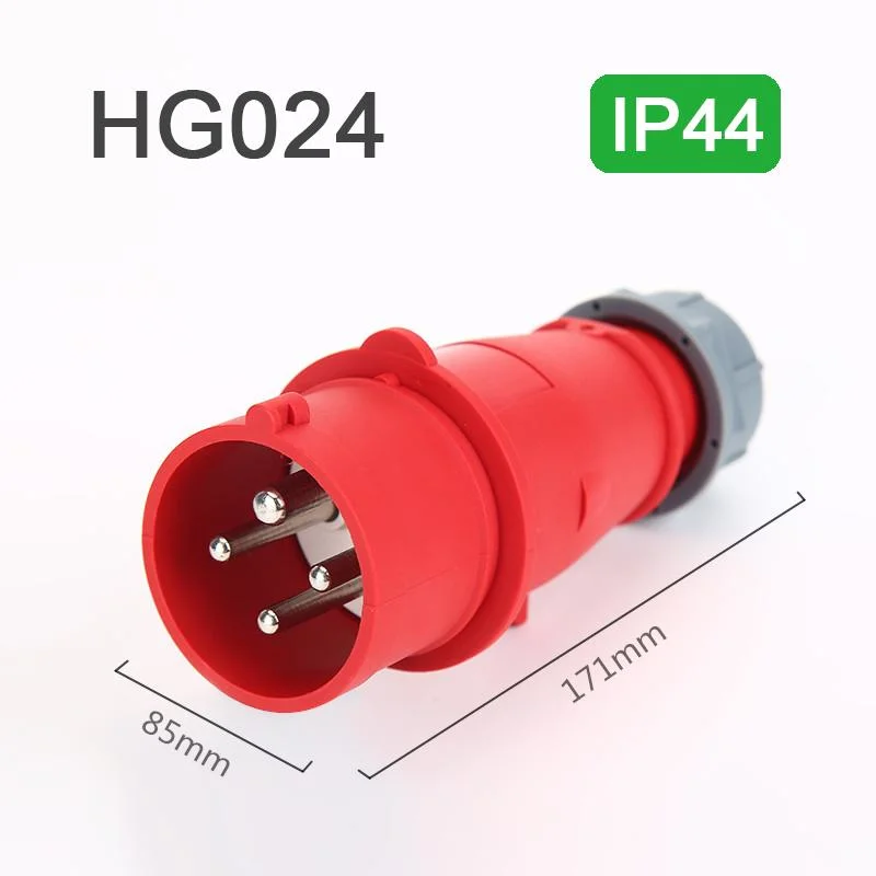 IP44 16A/32A 4p novo design superior ficha de alimentação industrial (3P e)