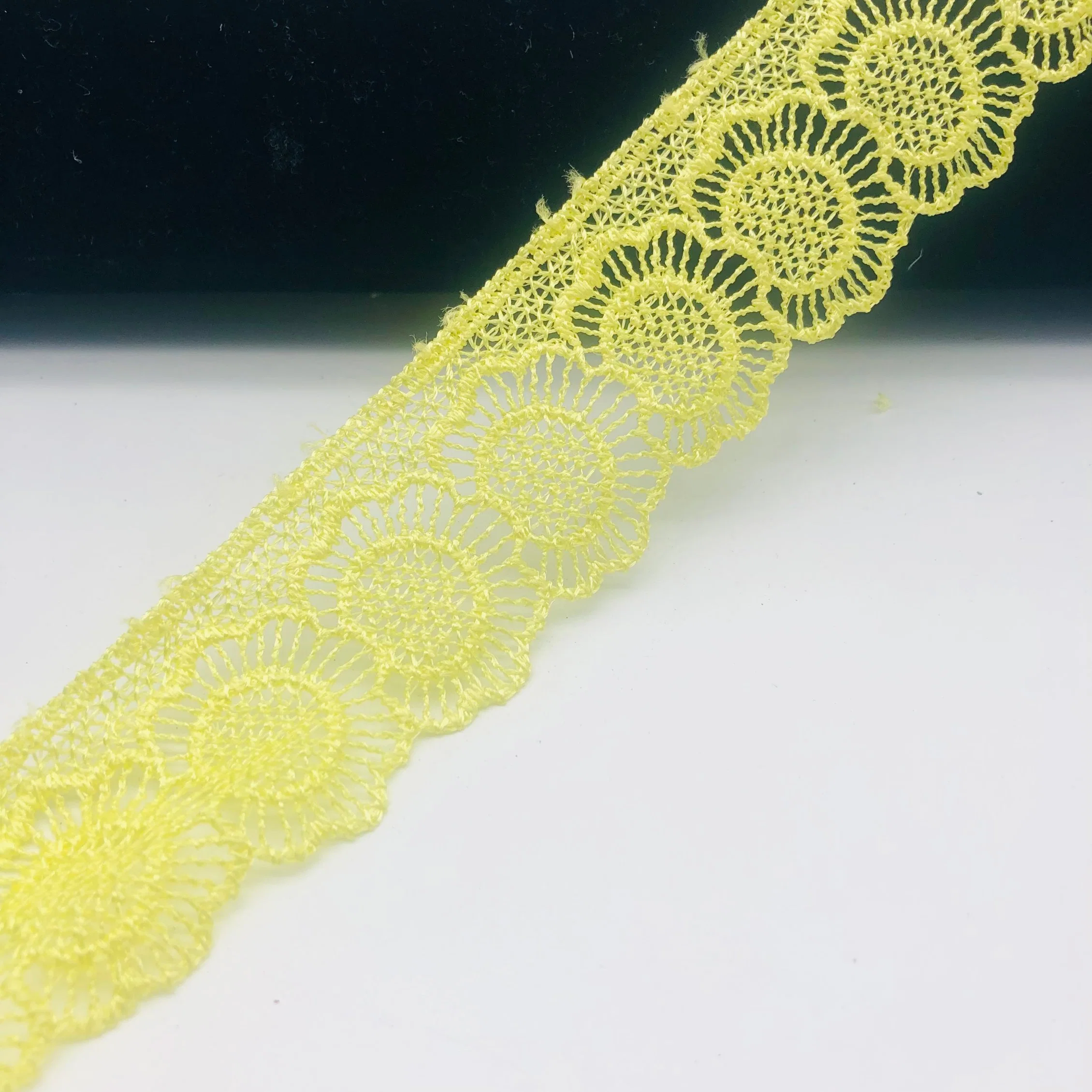 Новая конструкция Китая оптовые вышивкой химического хлопка кружева Purfle для одежда аксессуары