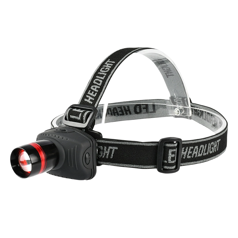 Brihghtenlux Brand Custom 3*AAA Battery 3 Light Modeszoomable LED Headlamp Light with Adjustable Belt