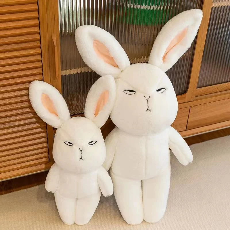 Cute White-Eyed Rabbit Stuffed Toy