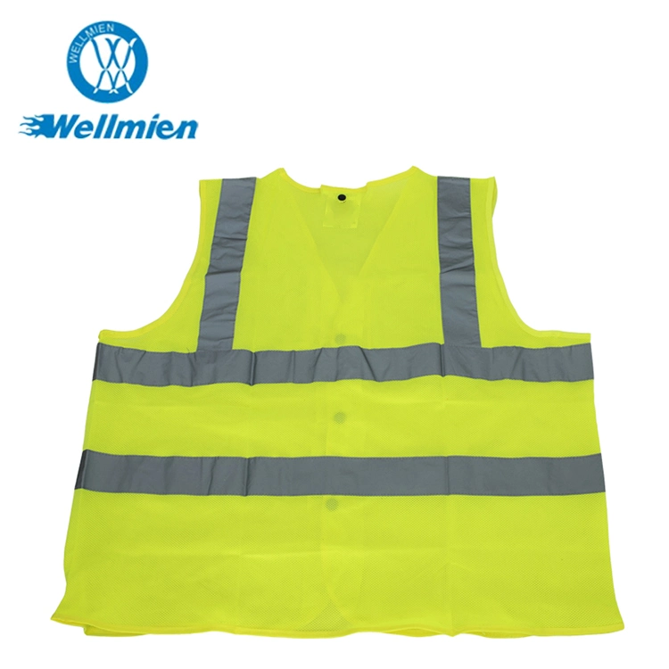 Wholesale/Supplier Safety Vests High Visibility Orange Clothing Outdoor Night Running Protective Construction Reflective Safety Workwear Vest