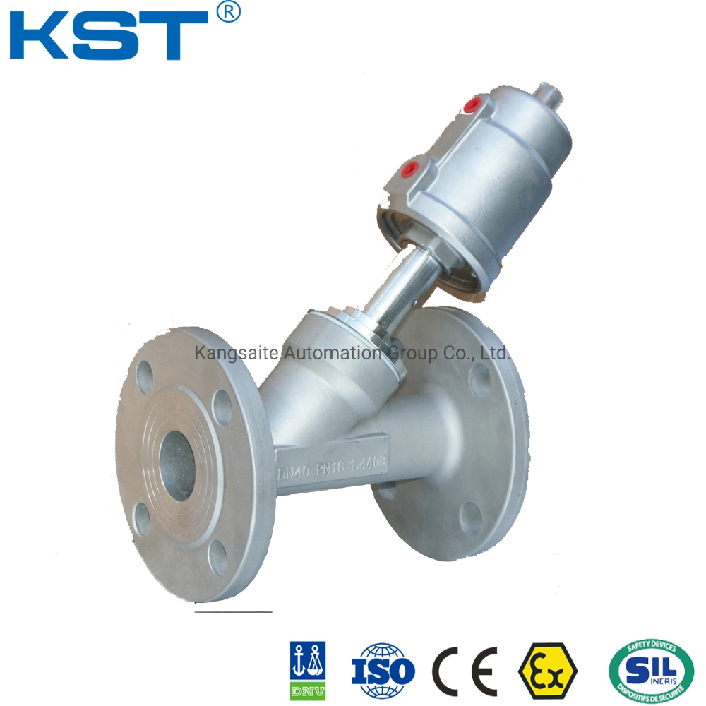 Plastic, Stainless Steel Ss Kst Plastic Pneumatic Angle Piston Valve