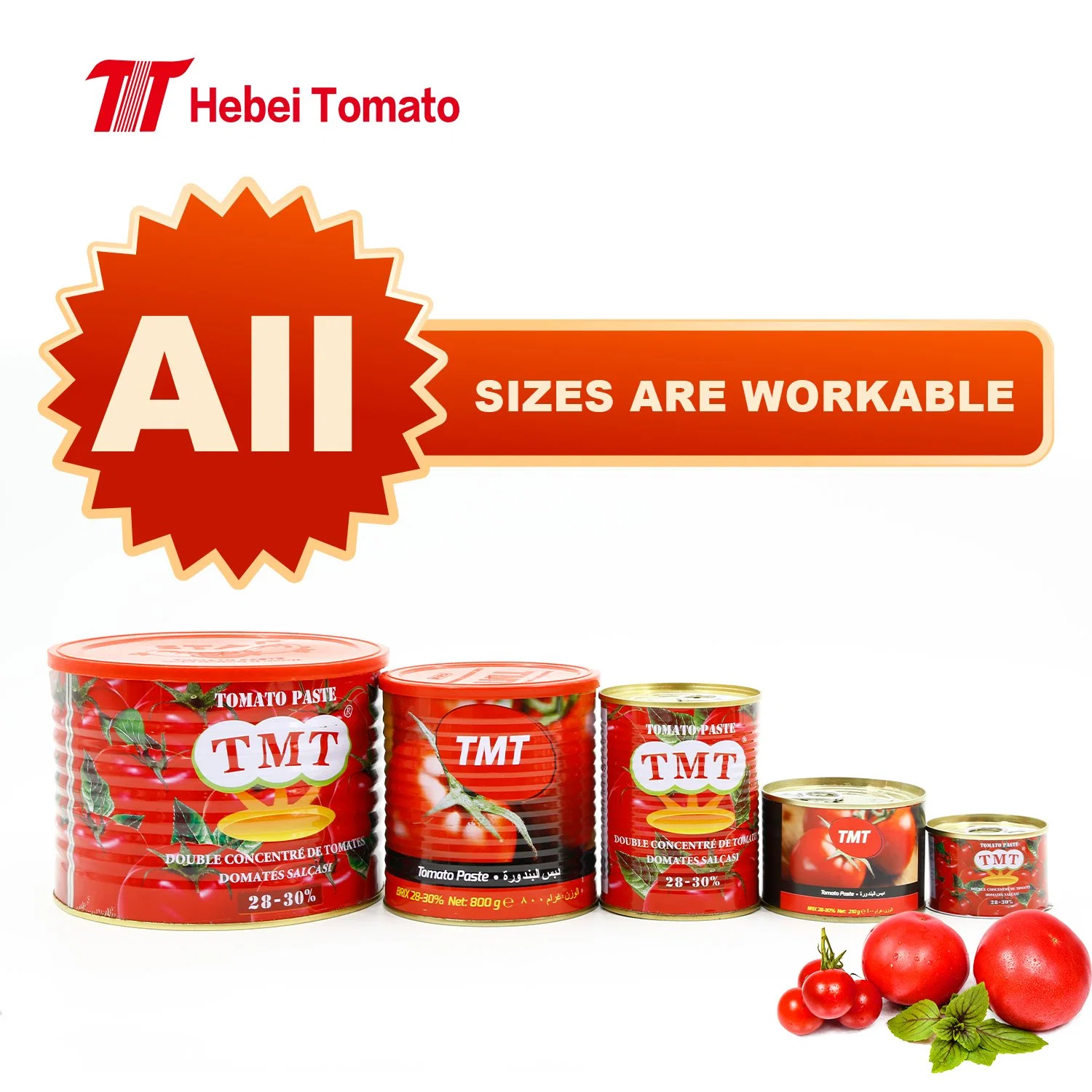 2200g Tmt 28-30% Concentrated of Tomato Paste