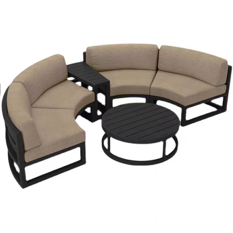 All Weather Outdoor Luxury Aluminum Furniture Modular Resort Patio Garden Sofa Set