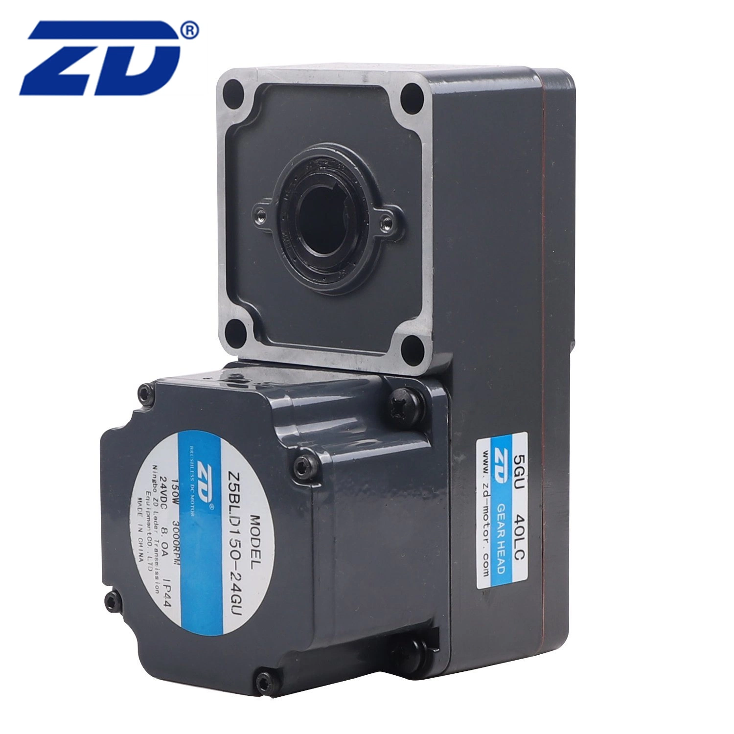 ZD China Square Type High-Efficiency Safe and Reliable Performance High Torque Right Angle Brushless Gear Motor
