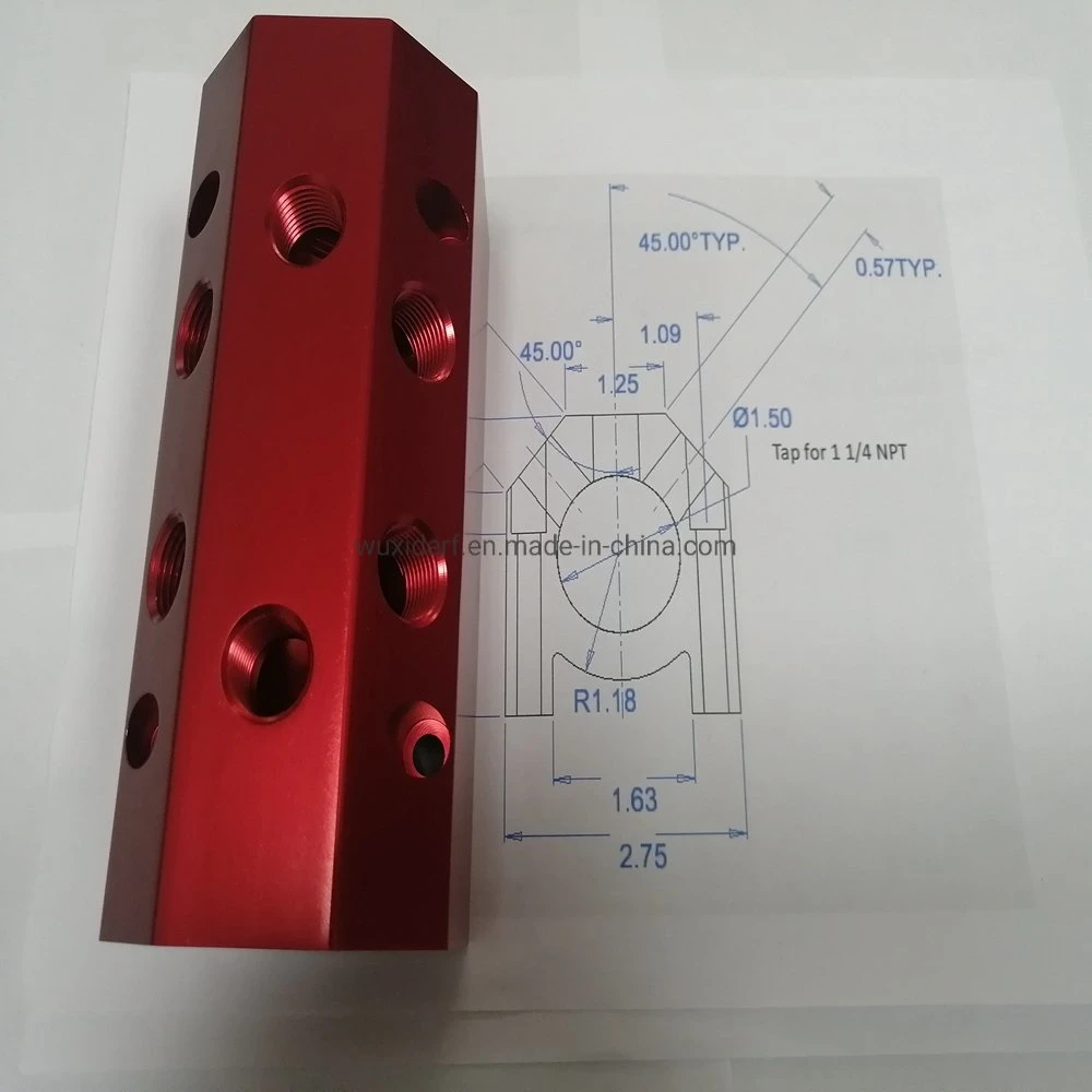 Настраиваемые алюминия CNC экструзии обработки деталей