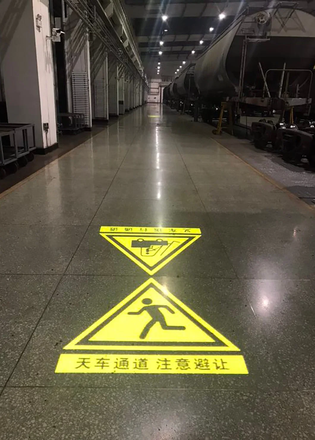 High-Quality LED 200W Safety Warning Signs Gobo Projector Light for Warehouse and Workshop