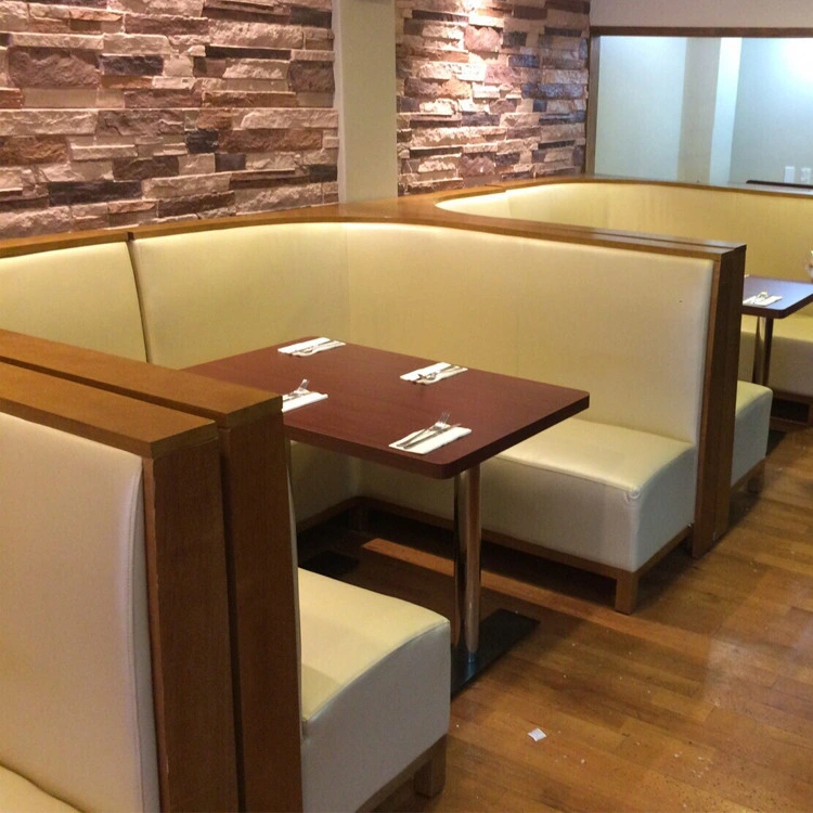 Mesa y silla de restaurante de madera para interiores comerciales (SP-CS337)