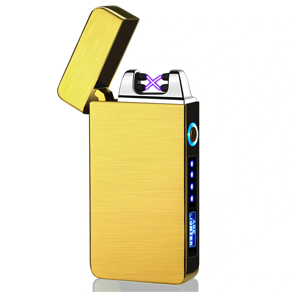 Encendedor electrónico de lujo sin llama USB Pulse Dual Arc Lighter