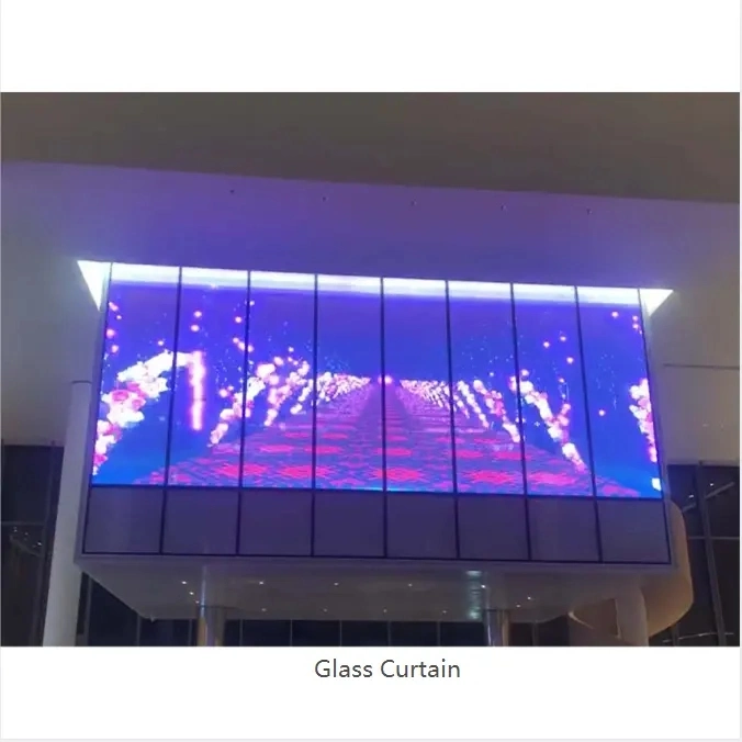 P15.6mm Flexible Mesh LED Display LED Transparent Display Screen