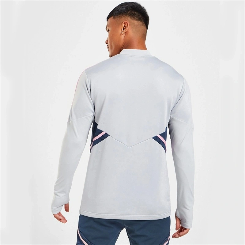 2022 Factory Suppliers New Fashion Sports Long-Sleeve T-Shirt Men's Small Neckline Loose Fitness Track Jogging Suit Custom Sportwear T-Shirt for Men