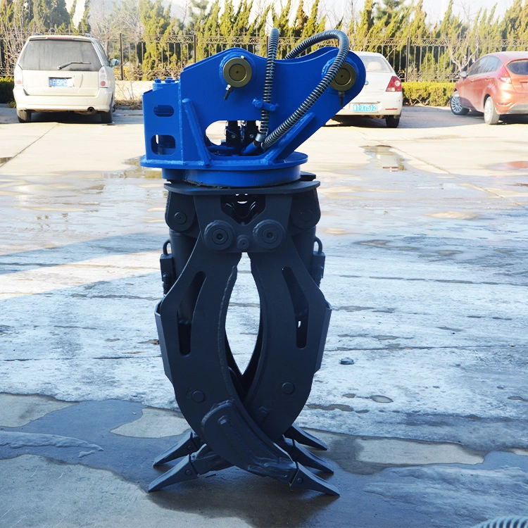 Catch Trees Excavator Small Excavator Log Hydraulic Grab Mechanical Claw Bucket Log Grapple