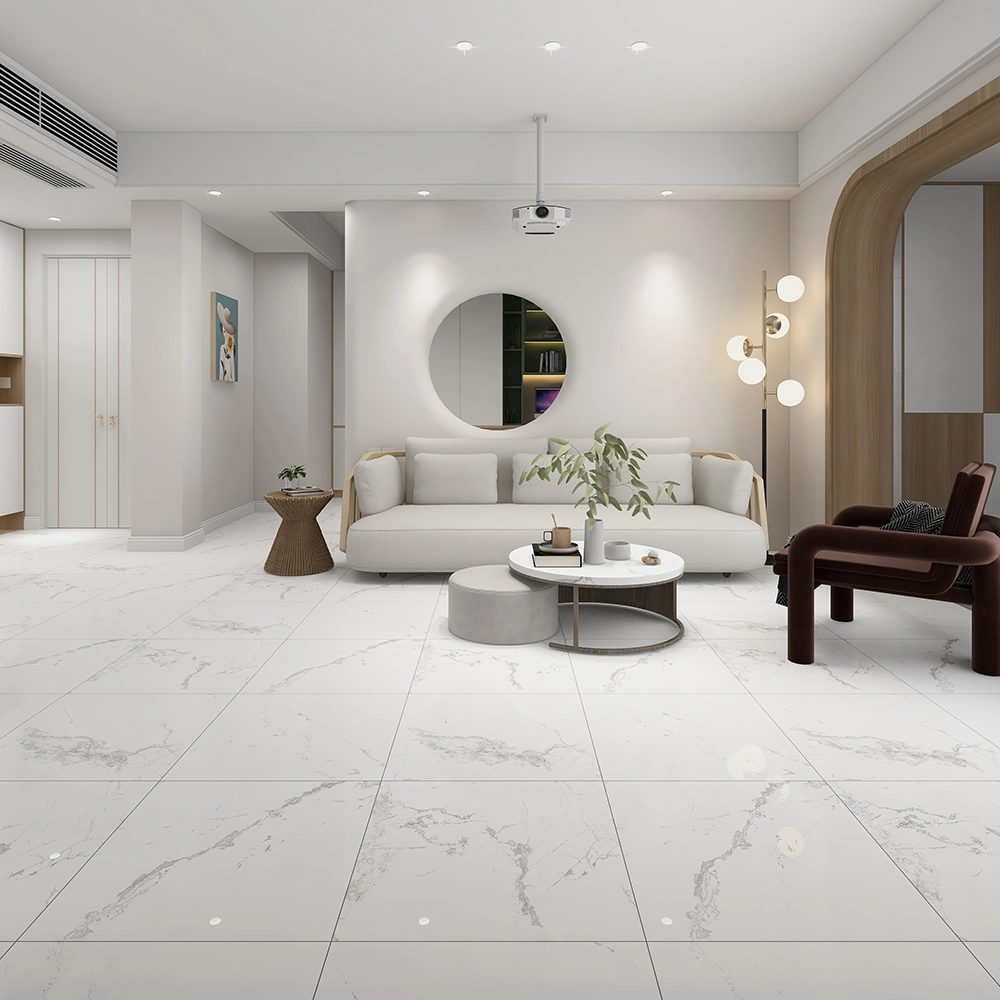 Guangdong Marble Porcelain Tiles Floor 1200 X 1200 48X48 White