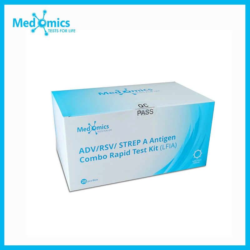 Adv/ Rsv/ Strep a Antigen Combo Rapid Test Kit (LFIA)