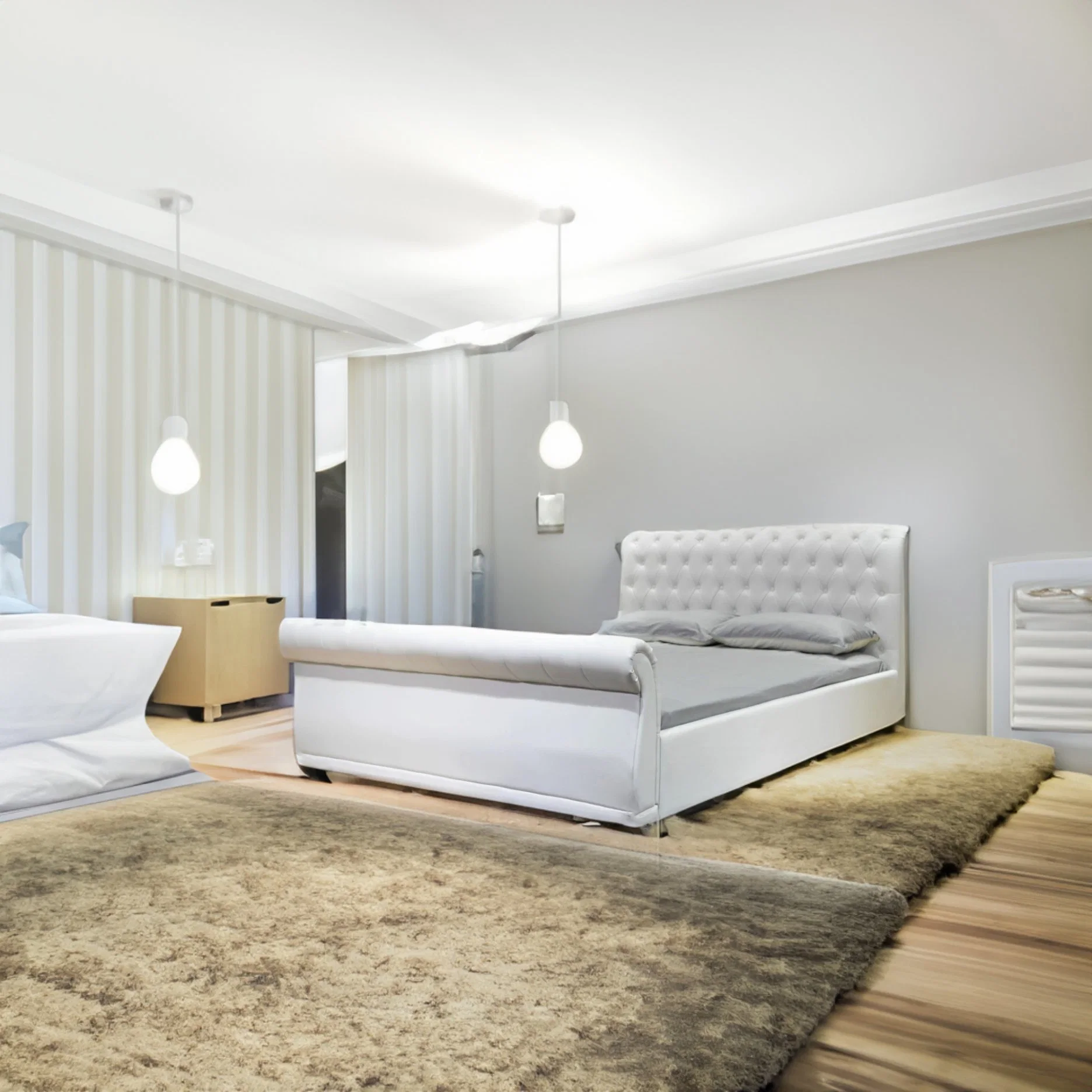 Quarto Duplo quente Americano Huayang personalizado Quarto Design Cama Sala de estar Mobiliário