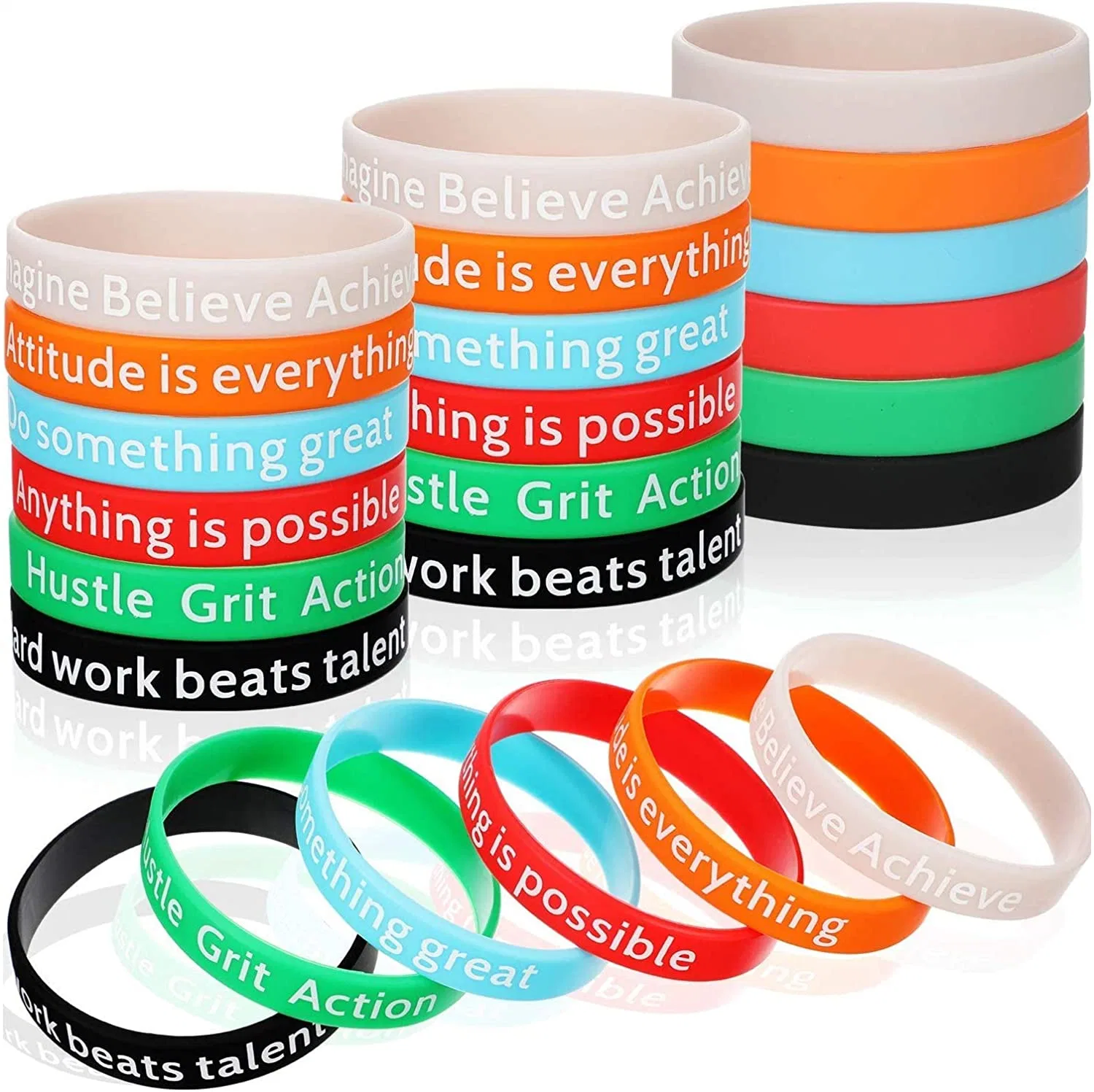 Custom Cheap Factory Wholesale RFID forme différente Custom coloriage mode Logo montre imprimée USB Bracelet en silicone en relief pour cadeau de promotion