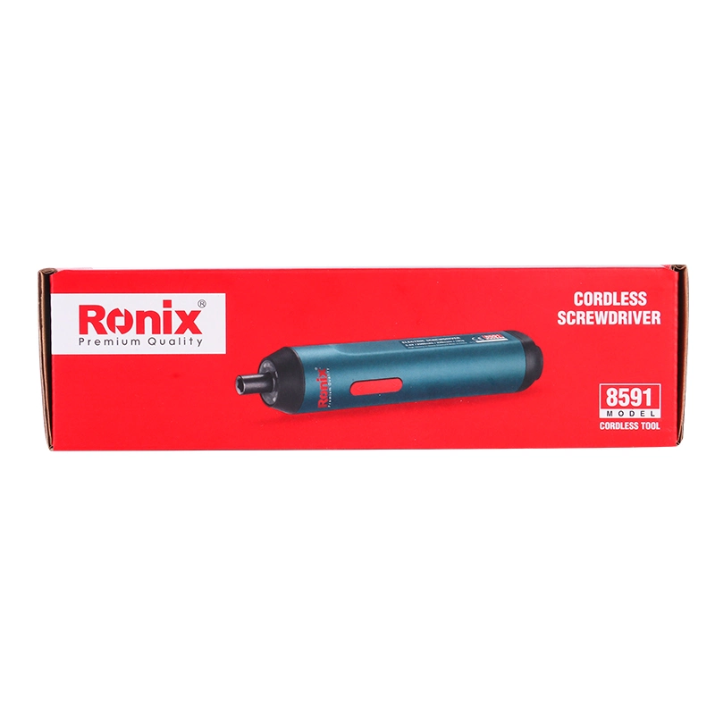 Ronix 8591 Cordless Screwdriver 3.6V Electric Screwdriver Rechargeable Power with Pivoting Handle Cordless Screwdriver