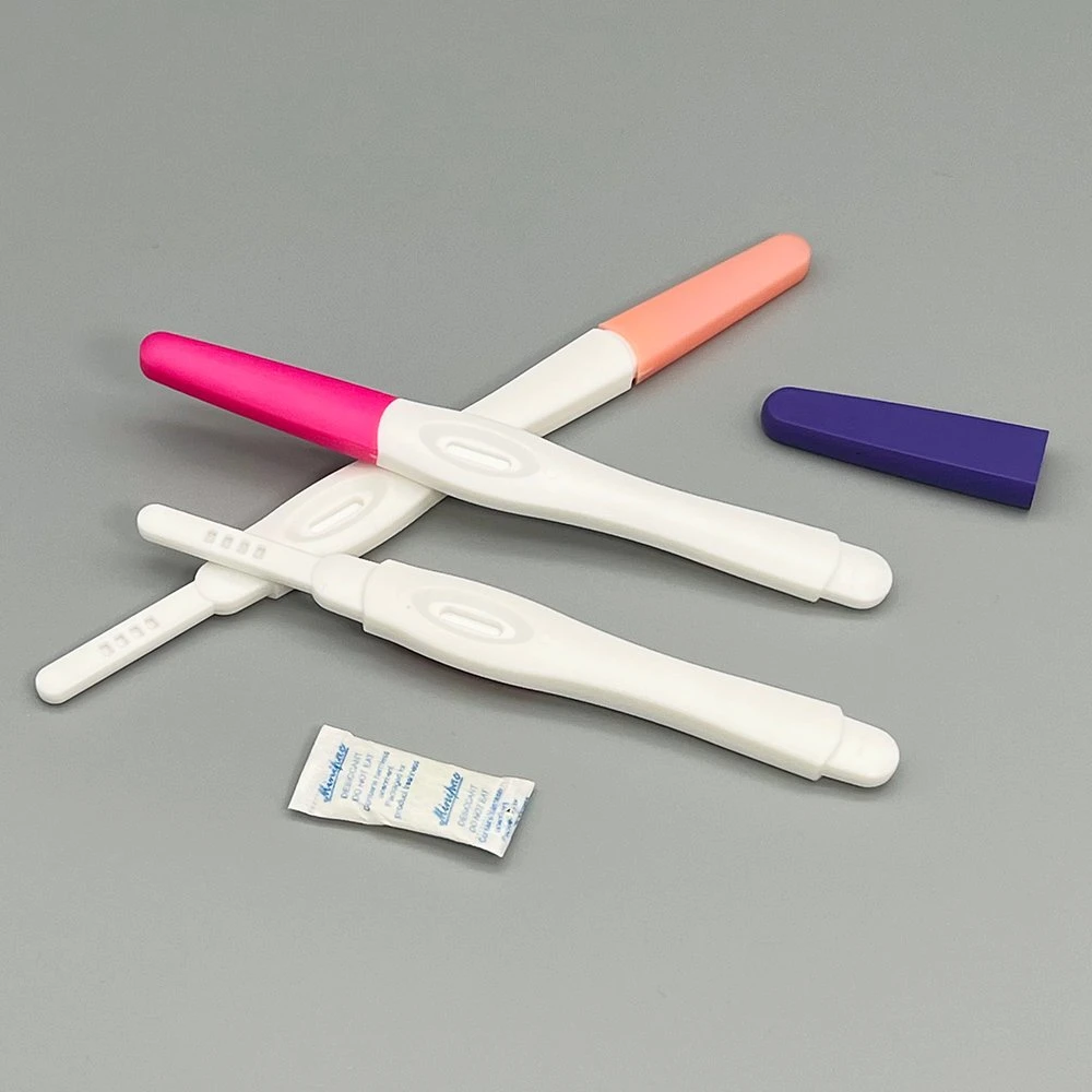 Vente directe en usine Accueil Test de grossesse médical Test de grossesse rapide Kit de bandes