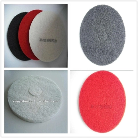 3m White 17inch Diamond Floor Polishing Pads for Granite