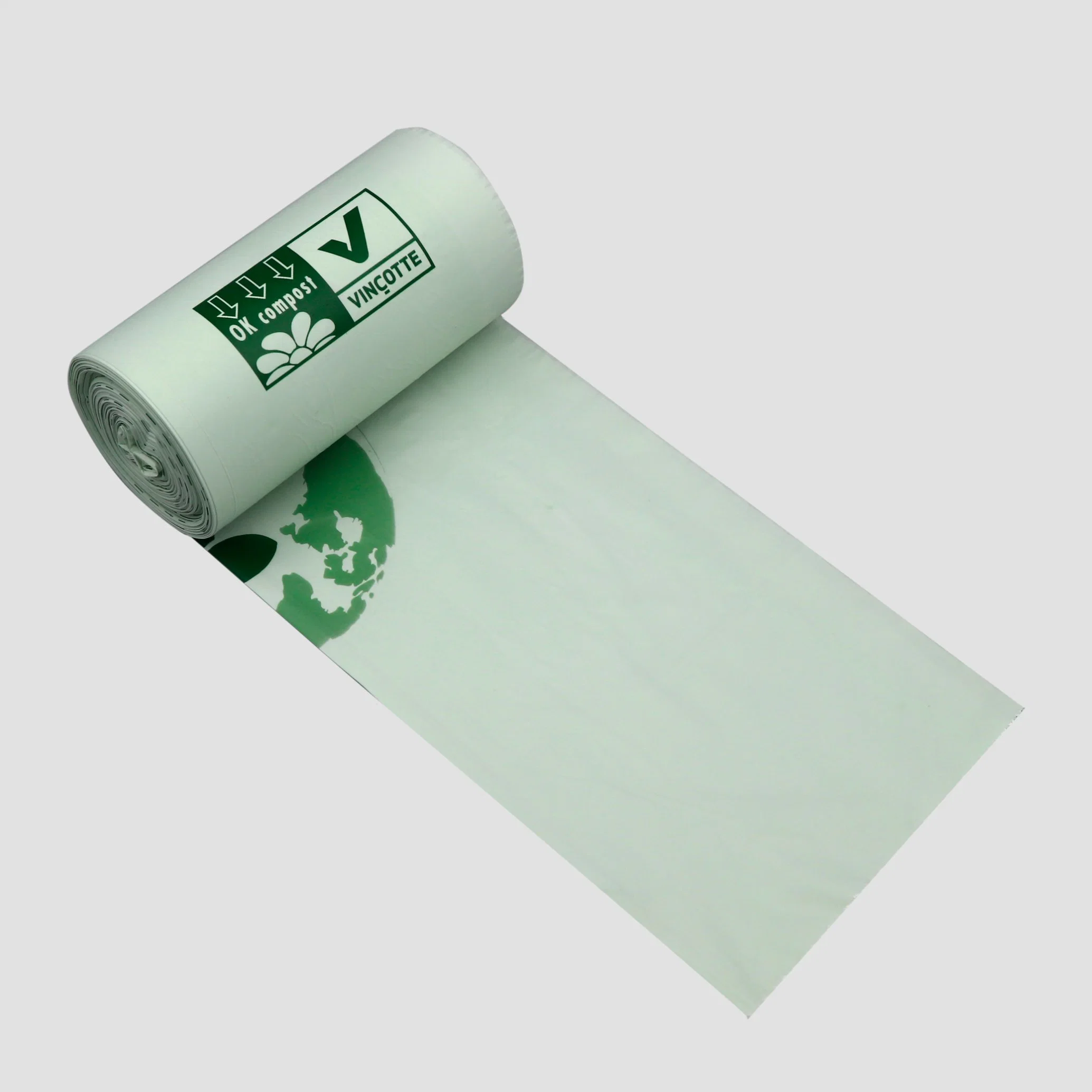 Biodegradable and Compostable Custom Environmental Trash Bag PLA Pbat Pha Pbs Corn Starch HDPE LDPE Garbage Bag Rubbish Bag Can Liner Bin Liner