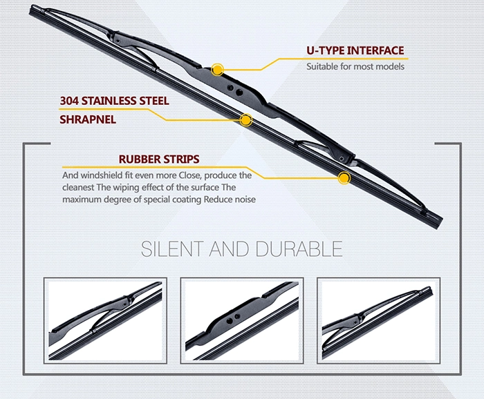 Windscreen Wiper Blade Factory Guangzhou Wholesale/Supplier Frame Wiper Blade