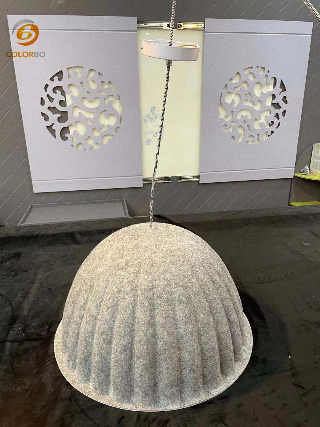 Eco Protction, absorção sonora, material retardante de chama a decoração de iluminação doméstica