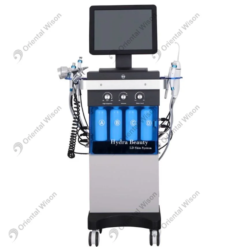 12 في 1 من التآكل بالوجه الماسي الماسي الماسي للمياه كشط الوجه Wonder Fcials Machine Dermaking Beauty